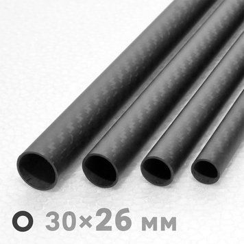 Трубка карбоновая 3K Twill &empty;30&times;&empty;26&times;1000 мм vub30- фото