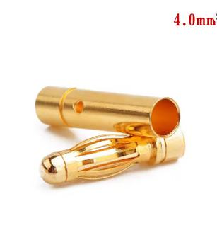 Конектор AMASS 4 mm Gold Connector (довжина тато 15,5 мм) 4-15-5 фото