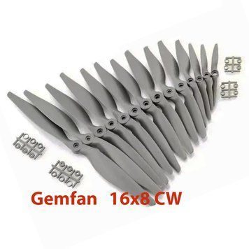 Пропелер Gemfan APC-style Nylon Propeller 16x8 CW 168 фото