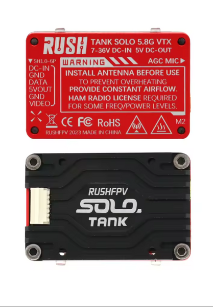 RUSH Tank Solo 5.8G VTX 25/400/800/1600mW видеопередатчик 5825 фото